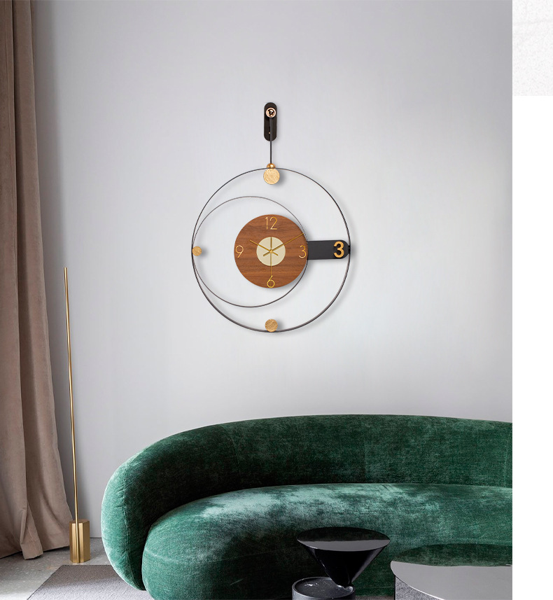 Fuxiao decoración del hogar luz nórdica relojes de pared de lujo para la sala de estar influencers para el hogar relojes de comedor modernos relojes de pared creativos relojes de pared pic 9