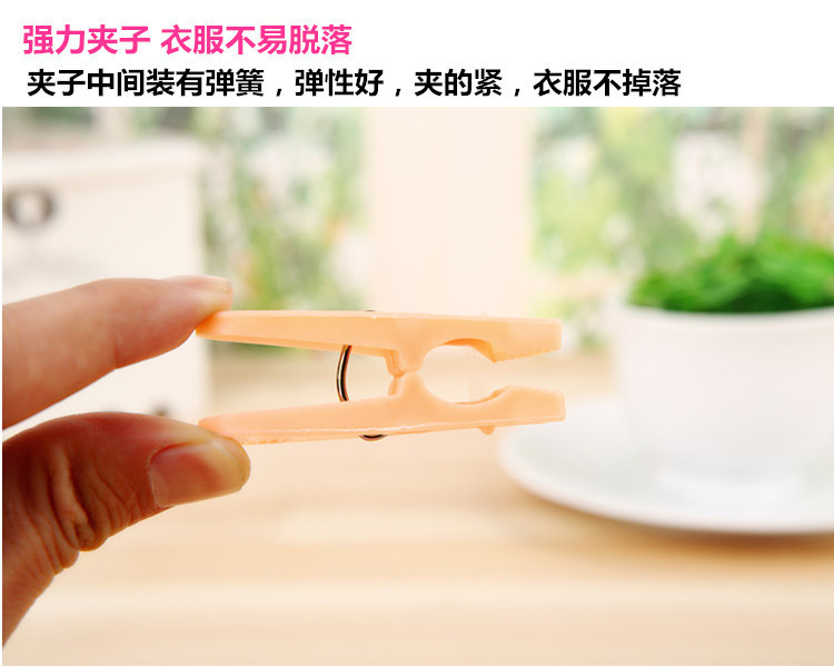 塑料晾晒夹子防风晒衣晒被子裤子内衣衣服大夹子袜子夹被夹晾衣夹详情8