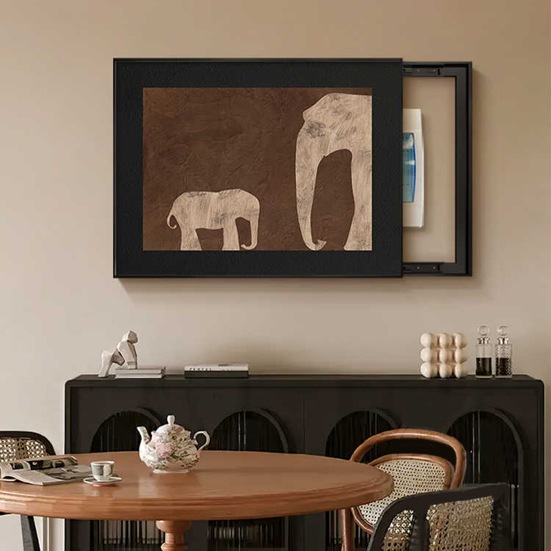 电表箱装饰画中古法式复古配电箱挂画高级感电表箱盒遮挡2024新款详情6