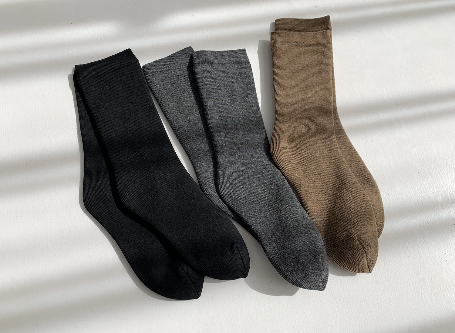 Unisex couple style fleece and thickened warm snow socks, mid-length home cotton socks, postpartum socks, floor socks pic 14