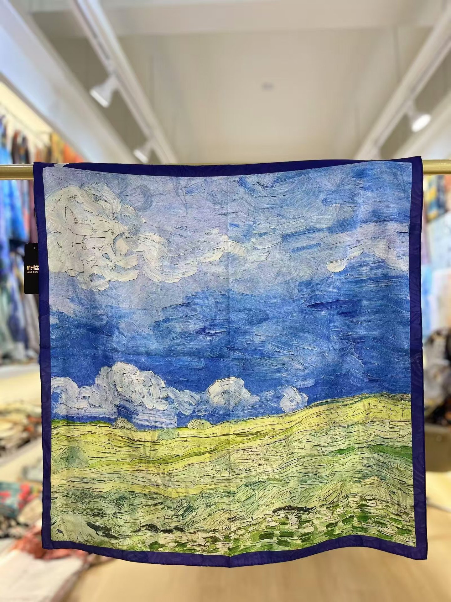 国潮香云纱花萝70*70新中式苏杭小方巾双面双色丝巾厂家代发扎染详情22