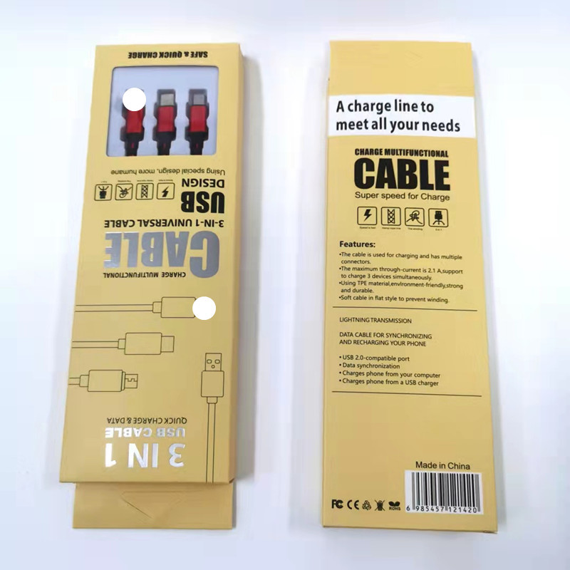 源头一拖三数据线三合一充电线编织多头快充工厂批发礼品logo印制详情9