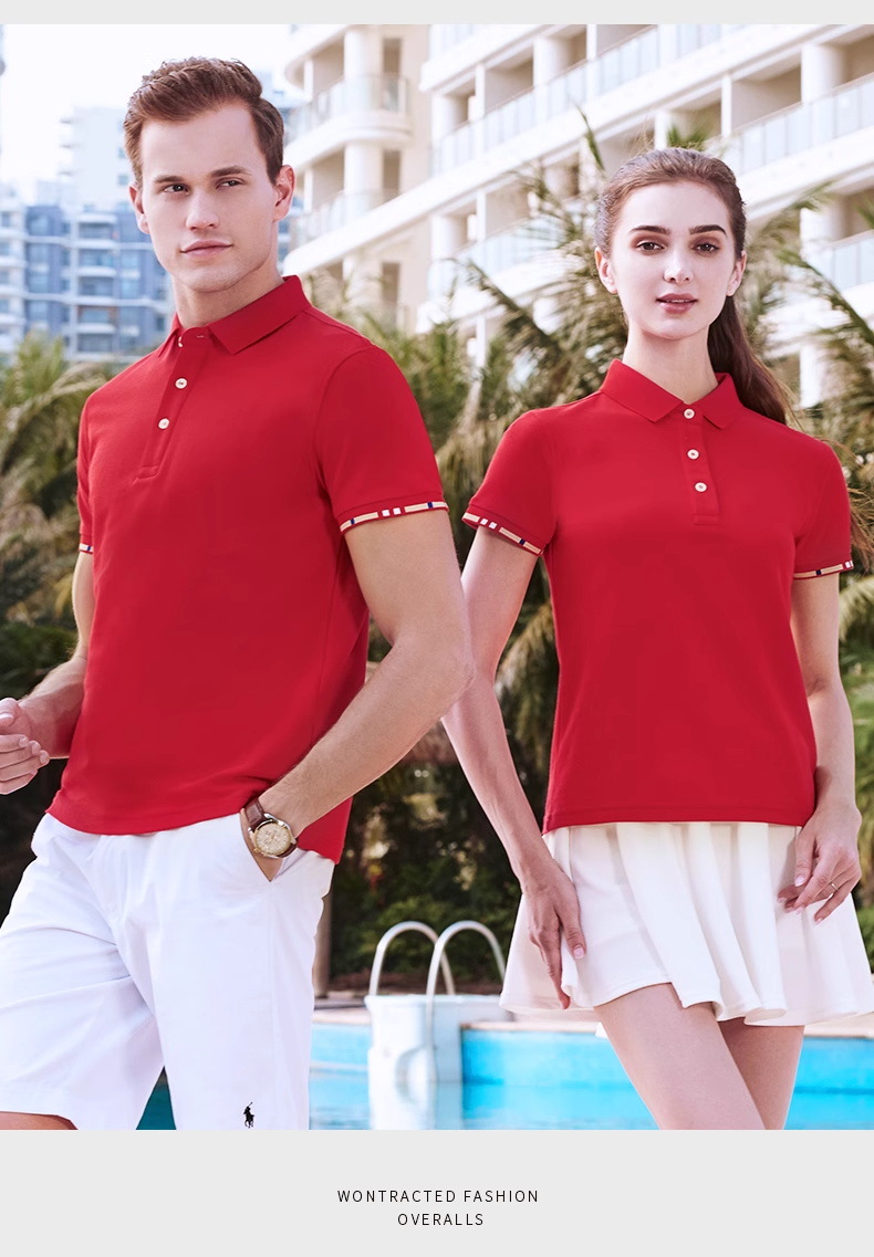 高端polo衫工作服企业定制T恤印字logo刺绣订做文化短袖工衣服装详情23