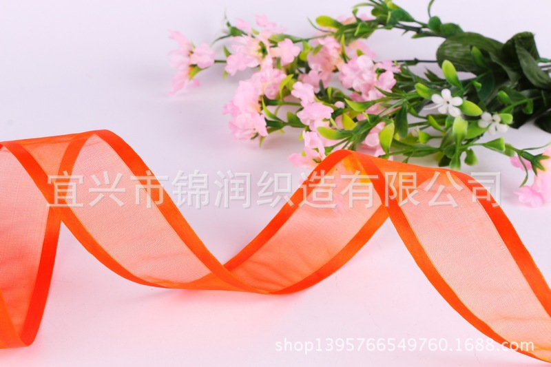12 minutes, 4cm diy hair accessory ribbon, wide edge gauze ribbon, wide edge gauze ribbon pic 8
