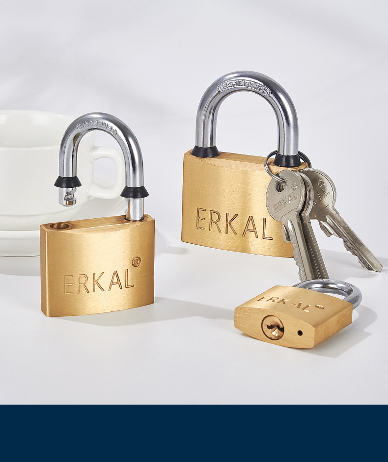 Factory wholesale of thick copper padlocks, medium and thick copper padlocks, foreign trade copper padlocks, customizable toolboxes, copper lock heads and locks pic 4