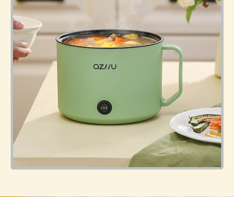 礼品电煮锅多功能一体锅学生宿舍小型电热锅上蒸下煮一人食电火锅详情36