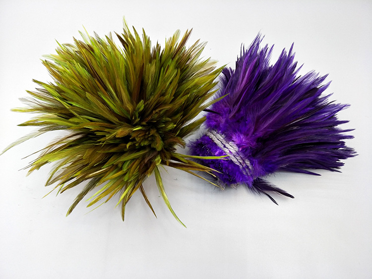 Hunan origin: 5-6-inch colorful chicken feathers, cat toys, dream catchers, hat flower accessories, DIY feathers pic 30