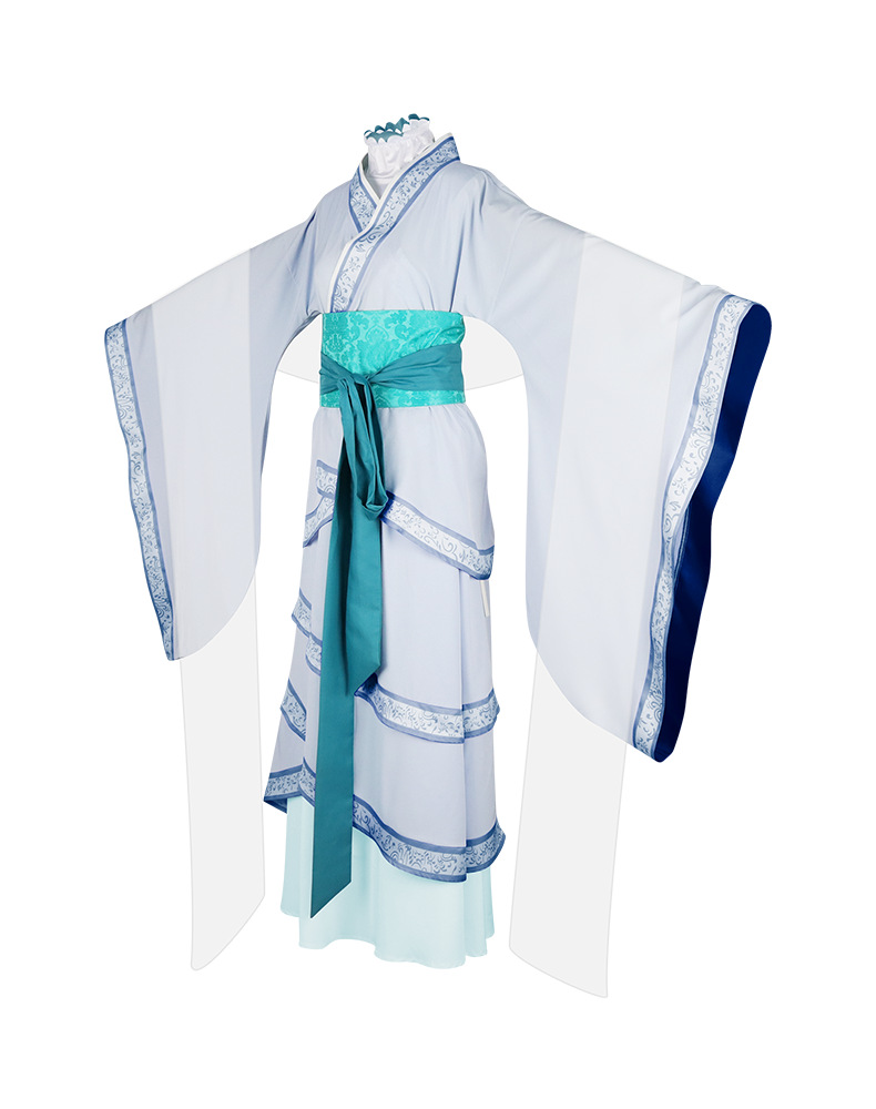 国潮药屋少女的呢喃cos壬氏白色连衣裙古装女汉服套装cosplay装扮服详情8