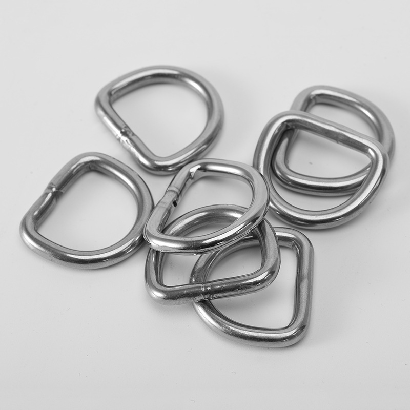 304 stainless steel sky screen D-buckle cross-border Amazon sunshade sail hardware luggage accessories metal semi-circular D-shaped buckle pic 2