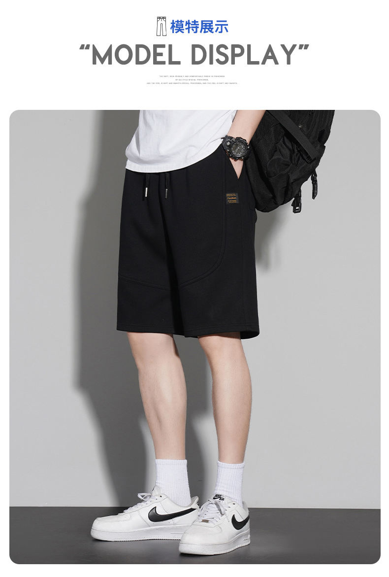 短裤男款夏季纯棉300g沙滩五分裤2023宽松潮流休闲运动裤篮球裤子详情10