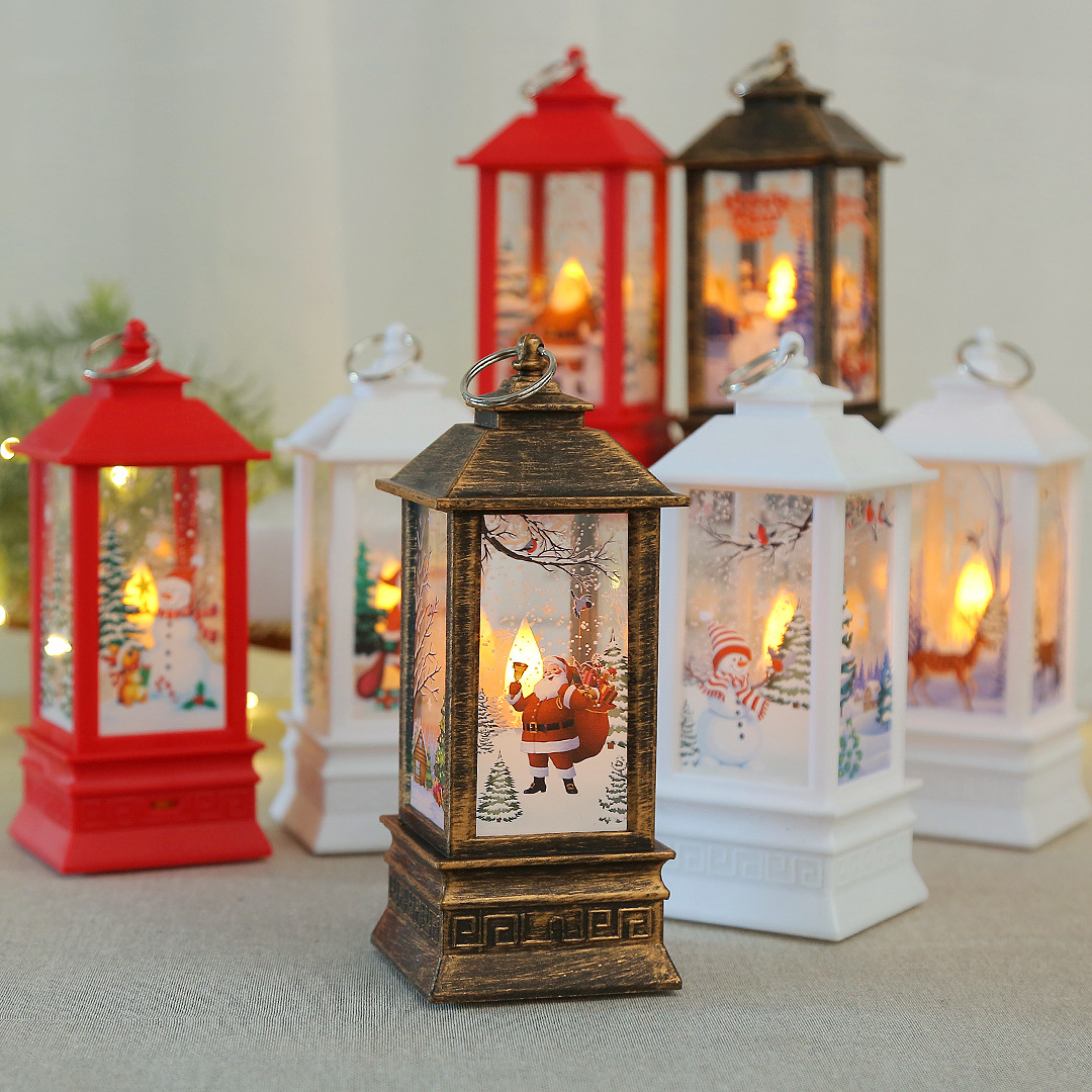 Christmas wind lanterns, Santa Claus decorative LED illuminated ornaments, candlestick lamps, decorative handicrafts and ornaments pic 14