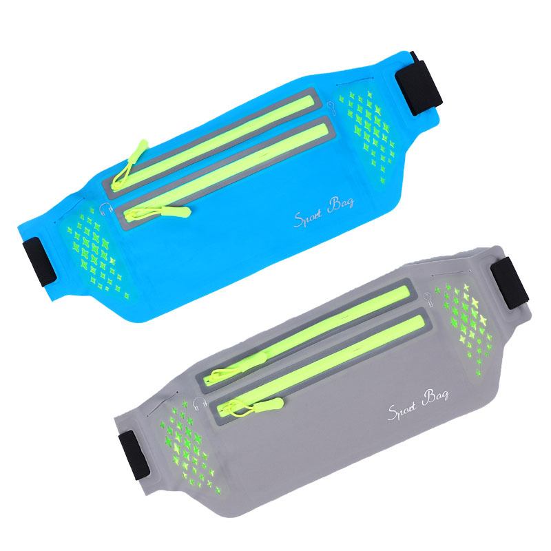 Outdoor sports, running, mobile phone, waist bag, men and women, marathon, fitness, waterproof reflective strip, thin belt, backpack pic 18