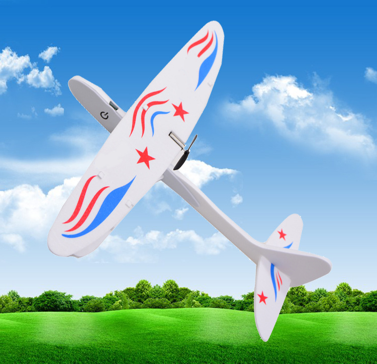 Model aircraft biplane electric flying glider model aircraft assembly model electric biplane aircraft model pic 6