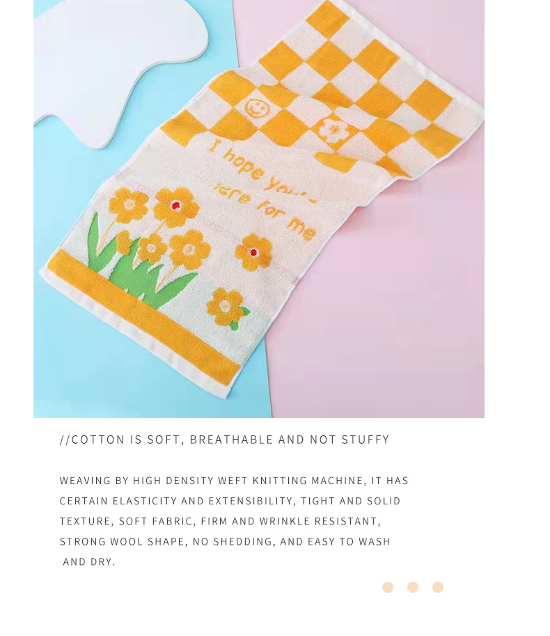 Futian cotton towels, cute jacquard household gifts, new face towels for student dormitories, in stock, one-piece consignment pic 7