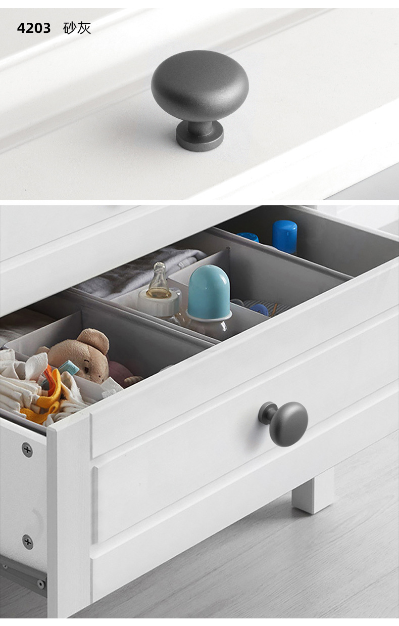 Single-hole round twisted zinc alloy solid thickened light luxury single-grain handle, cabinet, wardrobe drawer, cabinet door, cabinet small handle pic 23