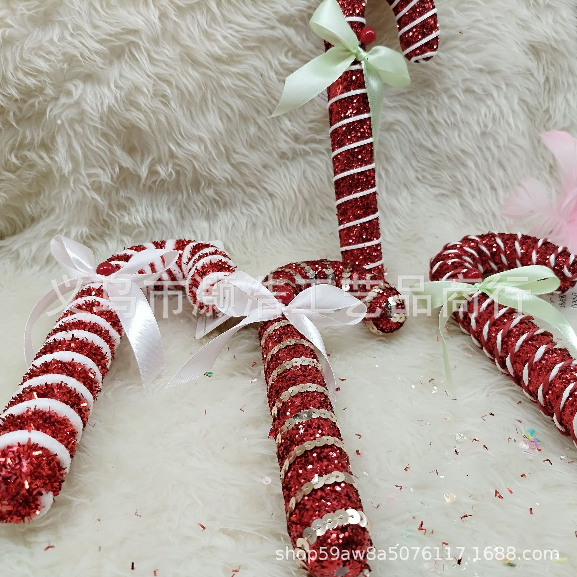 厂家直销圣诞节挂件/装饰品/圣诞拐/圣诞树装饰/圣诞树，场景布置详情3