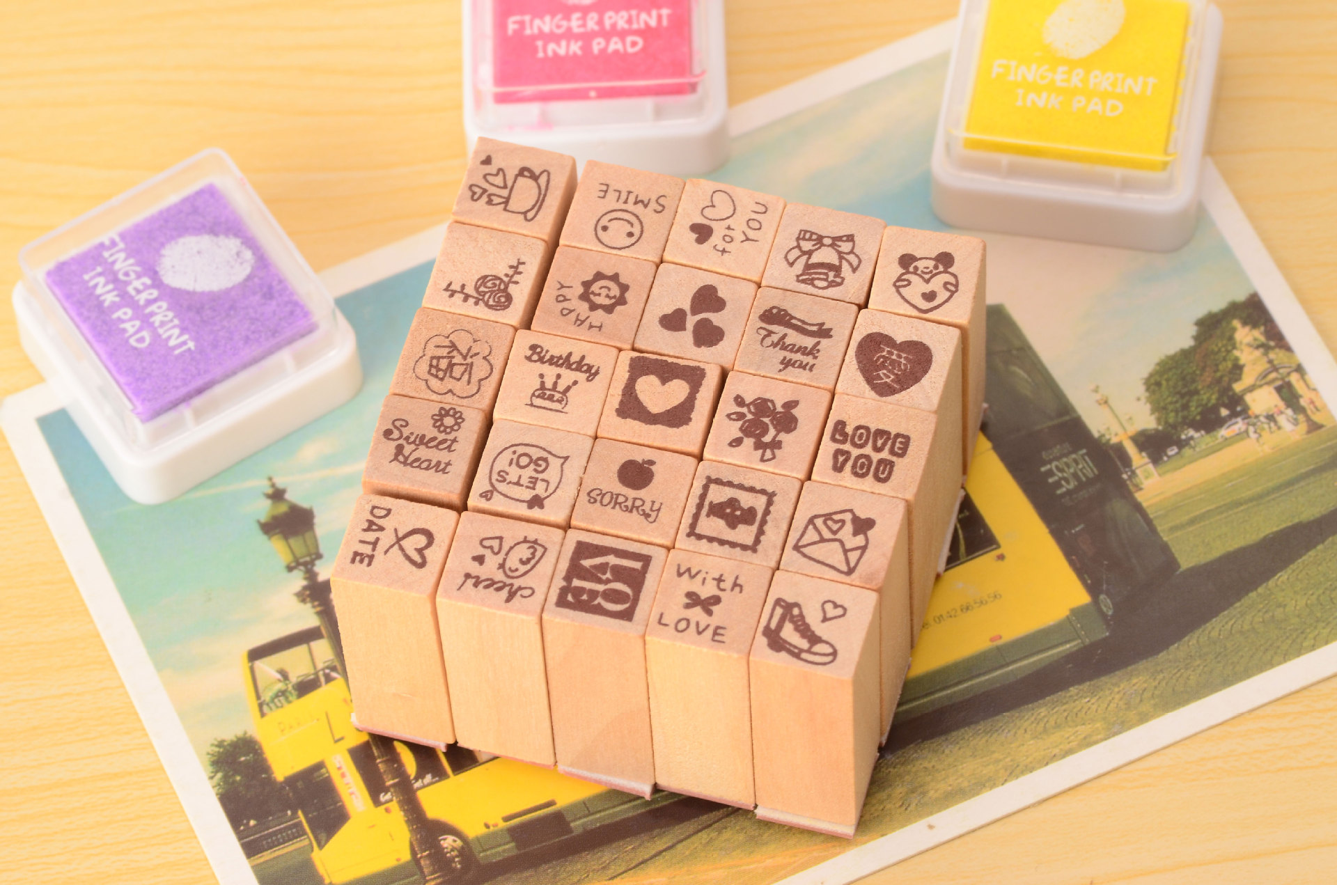 韩国funnyman可爱日记本装饰印章 Happy Life25个日记印章套装详情6