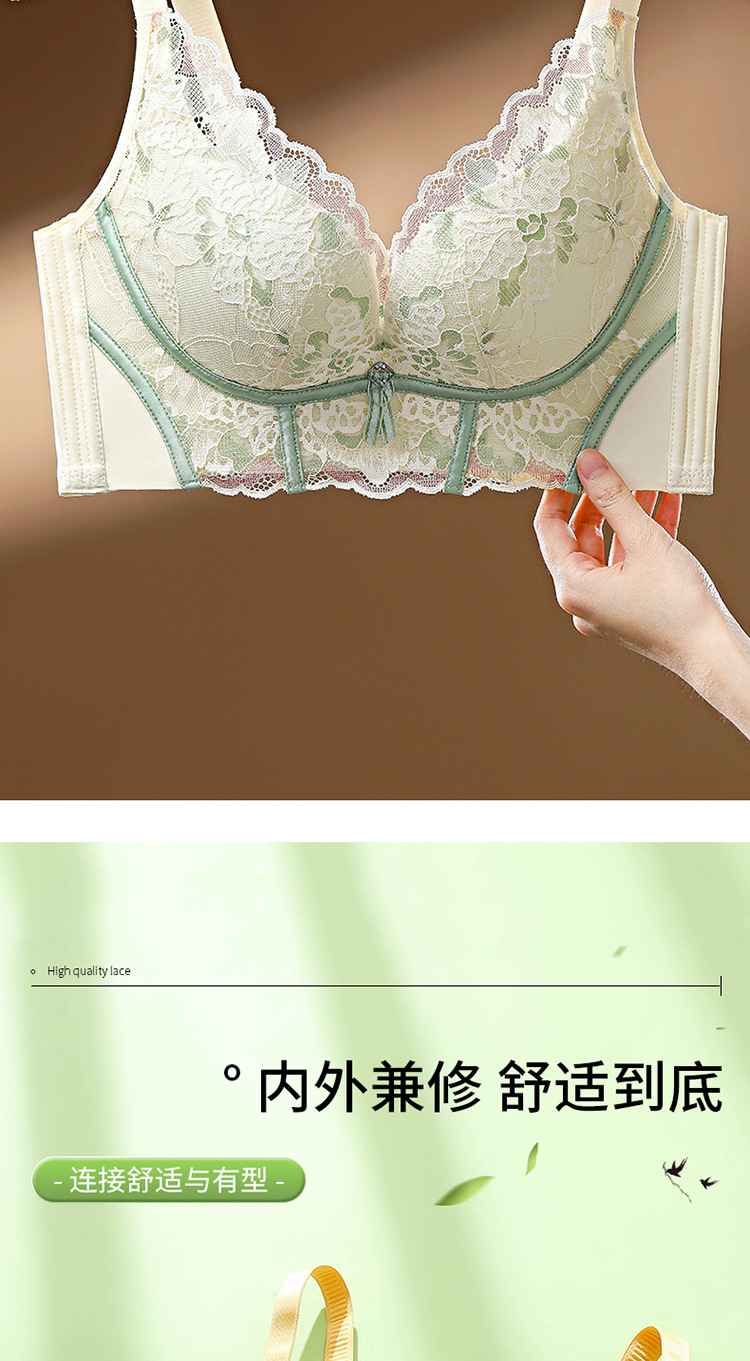 院线调整型内衣女小胸聚拢收副乳防下垂高侧边文胸无钢圈聚拢文胸详情14