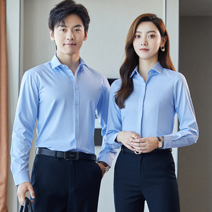 Brand fleece long-sleeved shirts for men, warm and thick for autumn and winter, middle-aged white inch shirts, professional formal work shirts pic 8