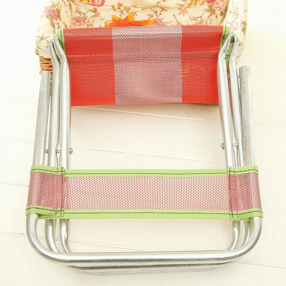 Thickened camouflage backrest stool, outdoor travel portable backrest chair, fishing folding stool, telescopic metal stool pic 15