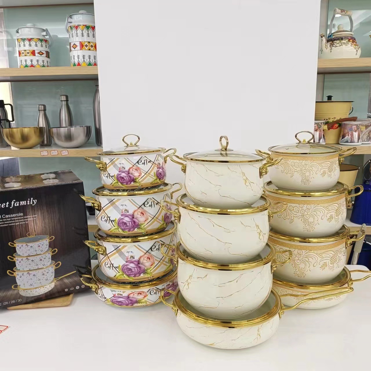 2.8L large-capacity White duck call kettle, Mingyin kettle, induction cooker, gas stove, universal enamel and enamel kettle in stock pic 5