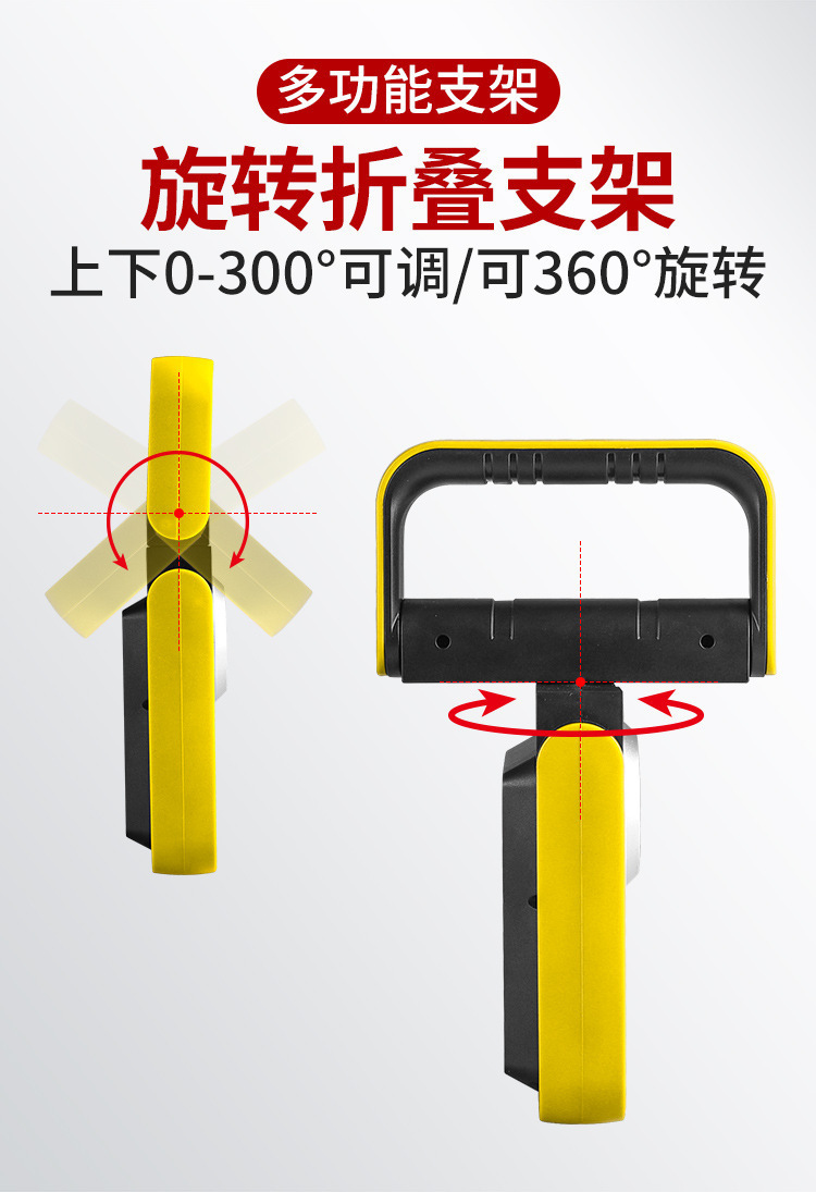 跨境新款COB工作灯USB充电 移动便携式手提灯太阳能应急灯野营灯 pic 8