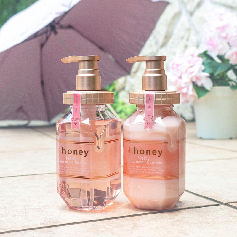 日本进口洗发水安蒂花子honey蜂蜜洗发水 樱花清爽 留香详情7