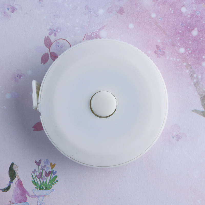 1.5-meter Nordic-style plastic mini tape measure, automatic telescopic inch measuring soft leather tape measure, foreign trade logo gift pic 7