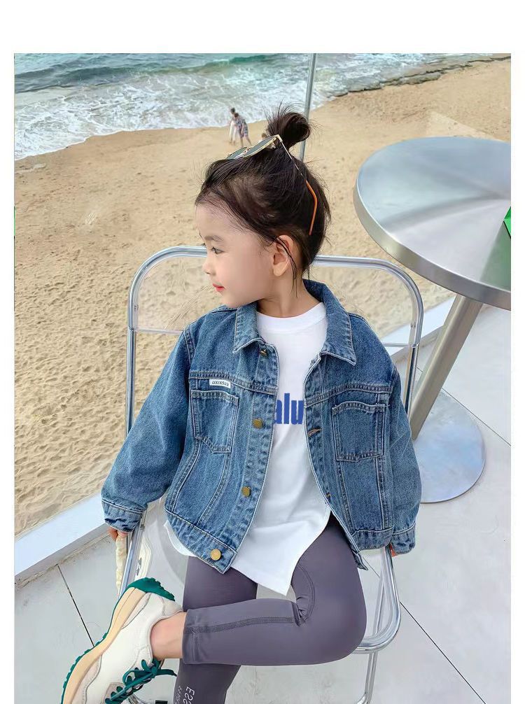 女童中长款开叉T恤2024秋季新款韩系女孩个性不规则长袖卡通上衣详情11