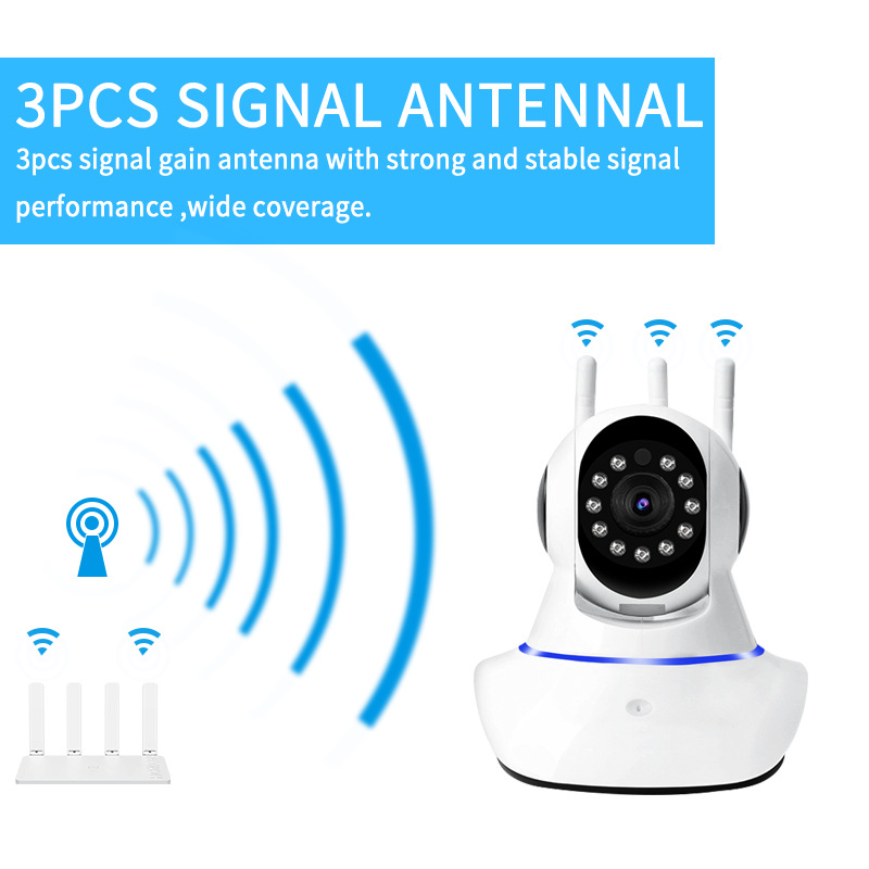 V380 Wireless wiif camera indoor shaking head machine monitor high-definition smart home bald strong shaking head machine pic 1