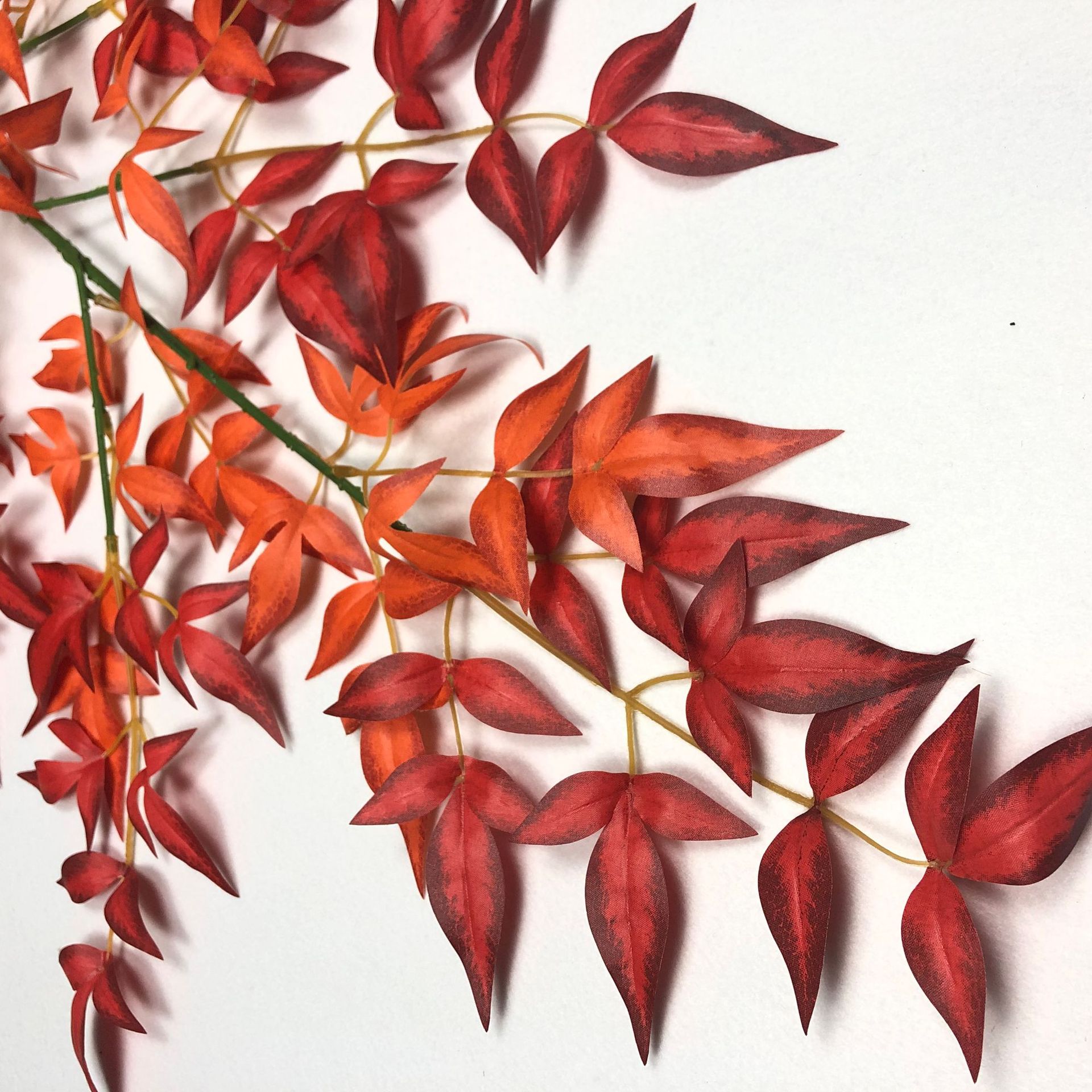 Simulated Nandina bamboo leaves and branches, wedding props, simulated leaves, artificial leaves, simulated branches, garden branches, simulated leaves pic 23