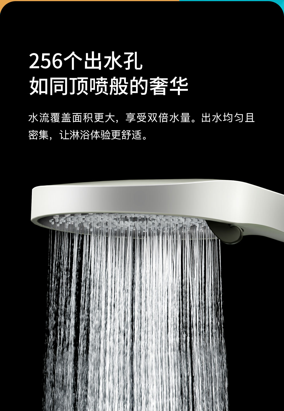 Moonlight White digital display constant-temperature shower head set, bathroom bath pressure-increasing nozzle, bathroom household copper white shower head pic 10