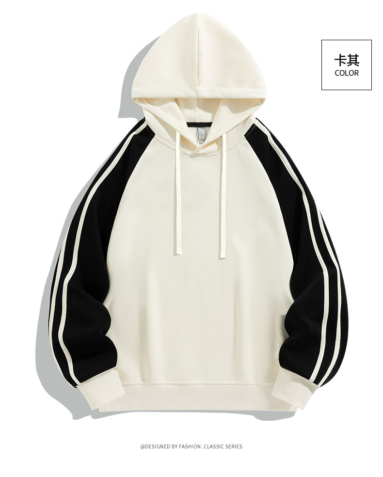 运动卫衣男宽松春秋季新款美式插色潮牌中性连帽长袖休闲上衣外套详情13