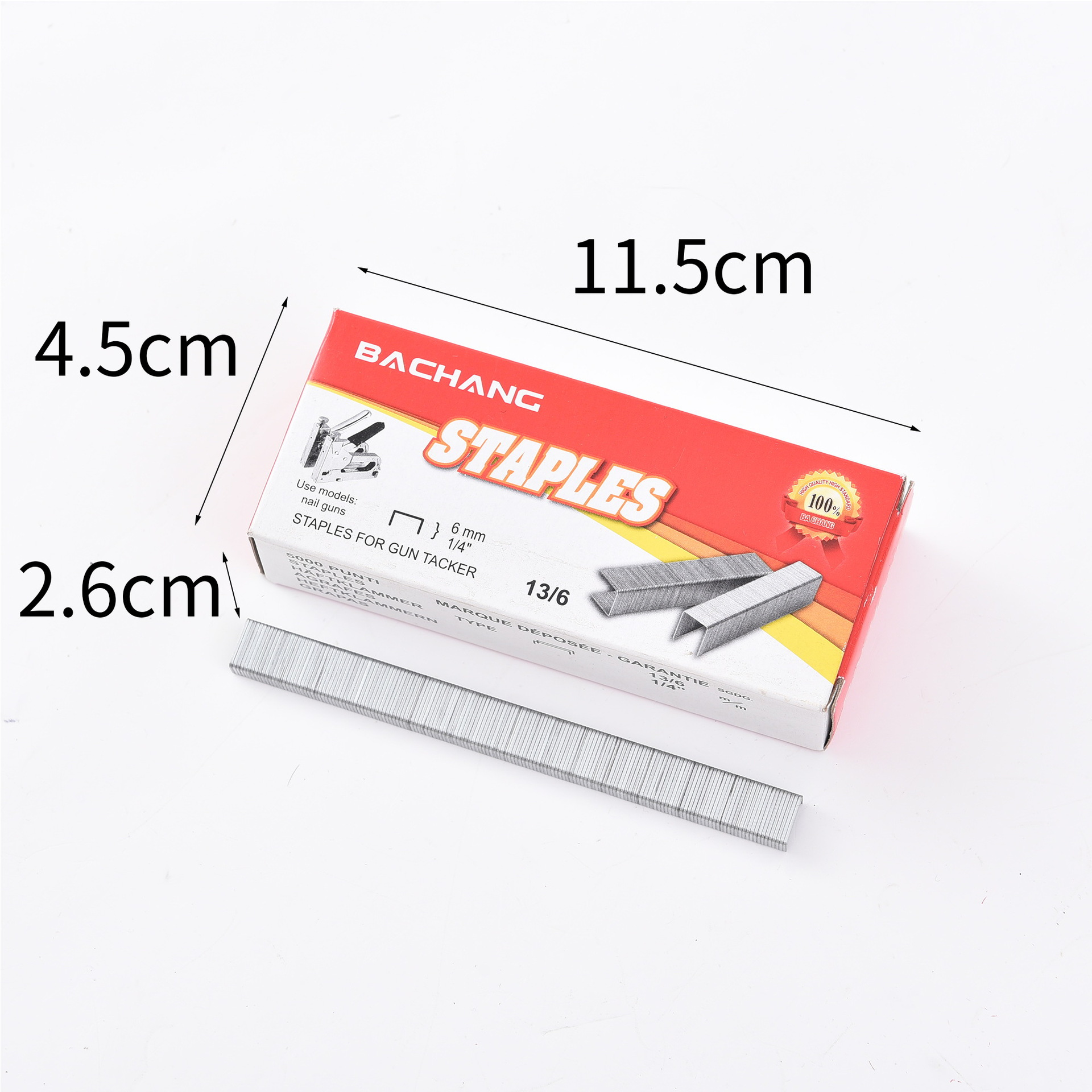 Factory direct supply of cross-border exclusive stapler pins, 13/6 pins wholesale, strong penetration, electroplated anti-rust pic 3