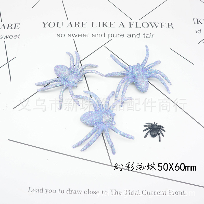 Wholesale of Halloween accessories and luminous spiders pic 2