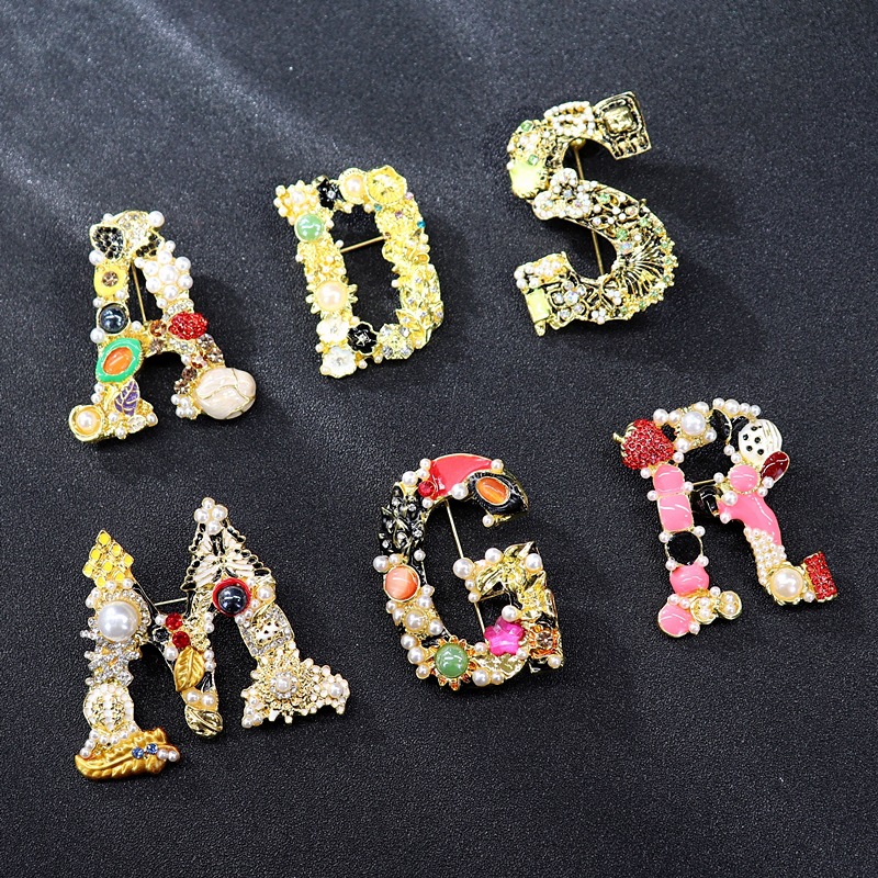 正品职业阿玛施特胸针复古高档气质奢华珍珠镶钻别针女西装配饰品详情8