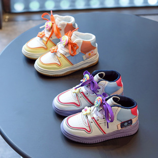 儿童AJ童鞋2022年秋冬款女童加绒高帮运动鞋二棉男童休闲板鞋潮牌详情10