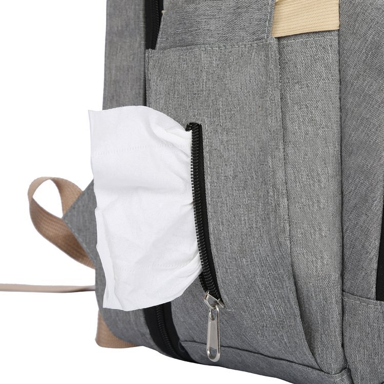 妈咪包 升级版多功能双肩包韩国ins大容量可折叠婴儿床便携旅行包详情18