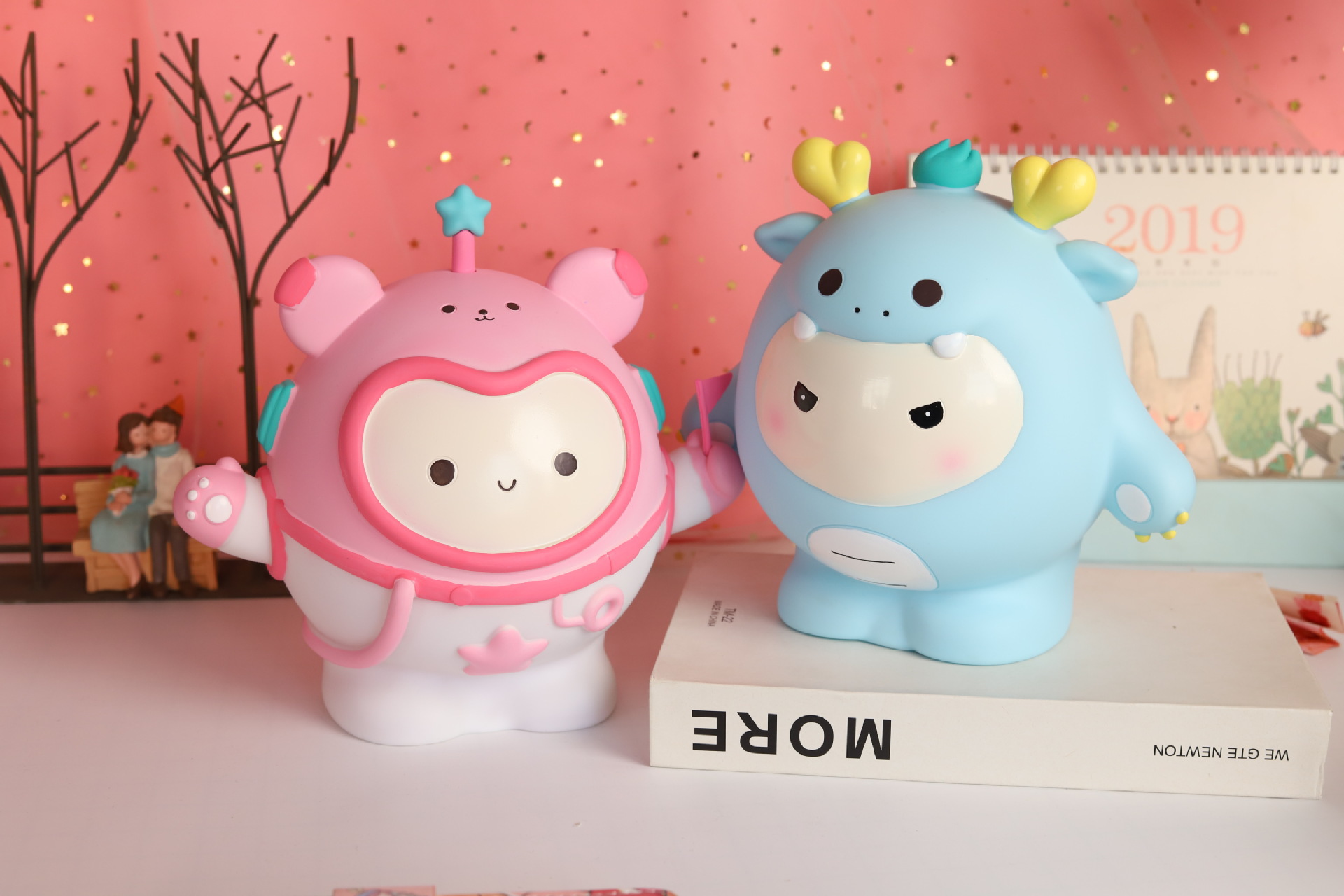 存钱罐桌面可爱大容量可进可出卡通搪胶储蓄罐礼物存钱罐详情16