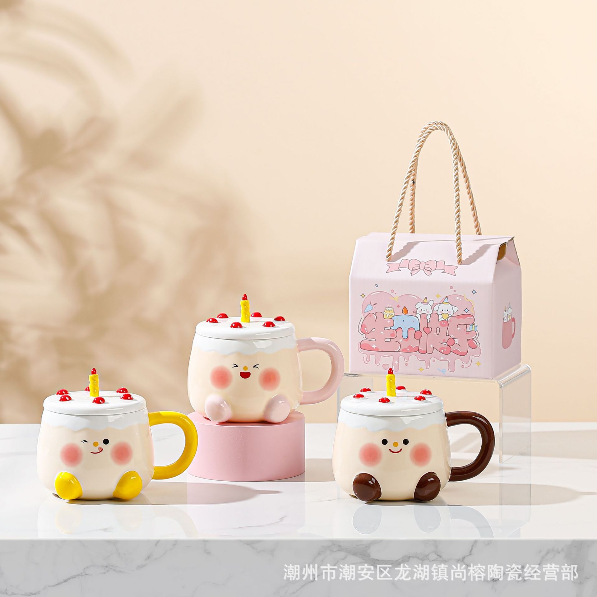Creative flower ceramic cups, niche high-end coffee cups, light luxury mugs, water cups with high appearance standards, camellia cups as gifts pic 7