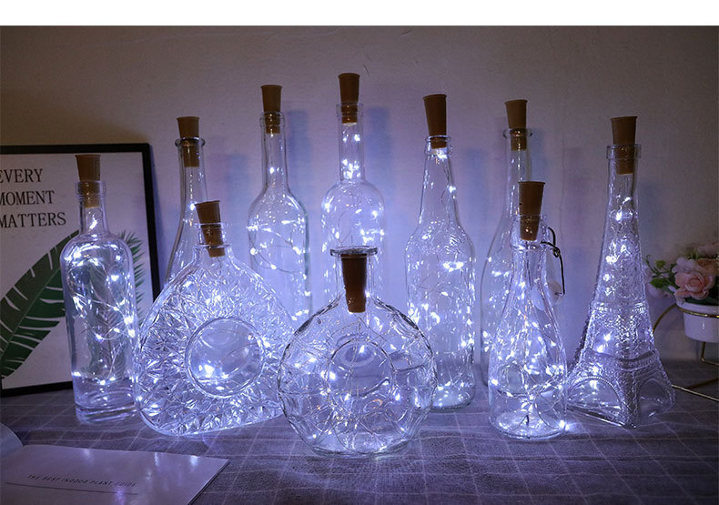 Wine bottle stopper lamp, decorative color light string, festival atmosphere light, Internet celebrity party night light, luminous light, flashing light, LED string light pic 5