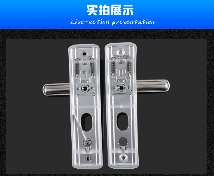 304不锈钢门把手防盗门拉手入户门加厚面板机械门锁具批发详情15