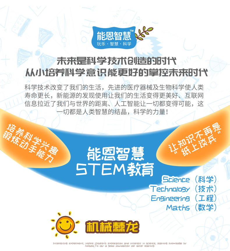 科技小制作diy机械棘龙科学实验中小学生创客手工模型教具材料包详情10