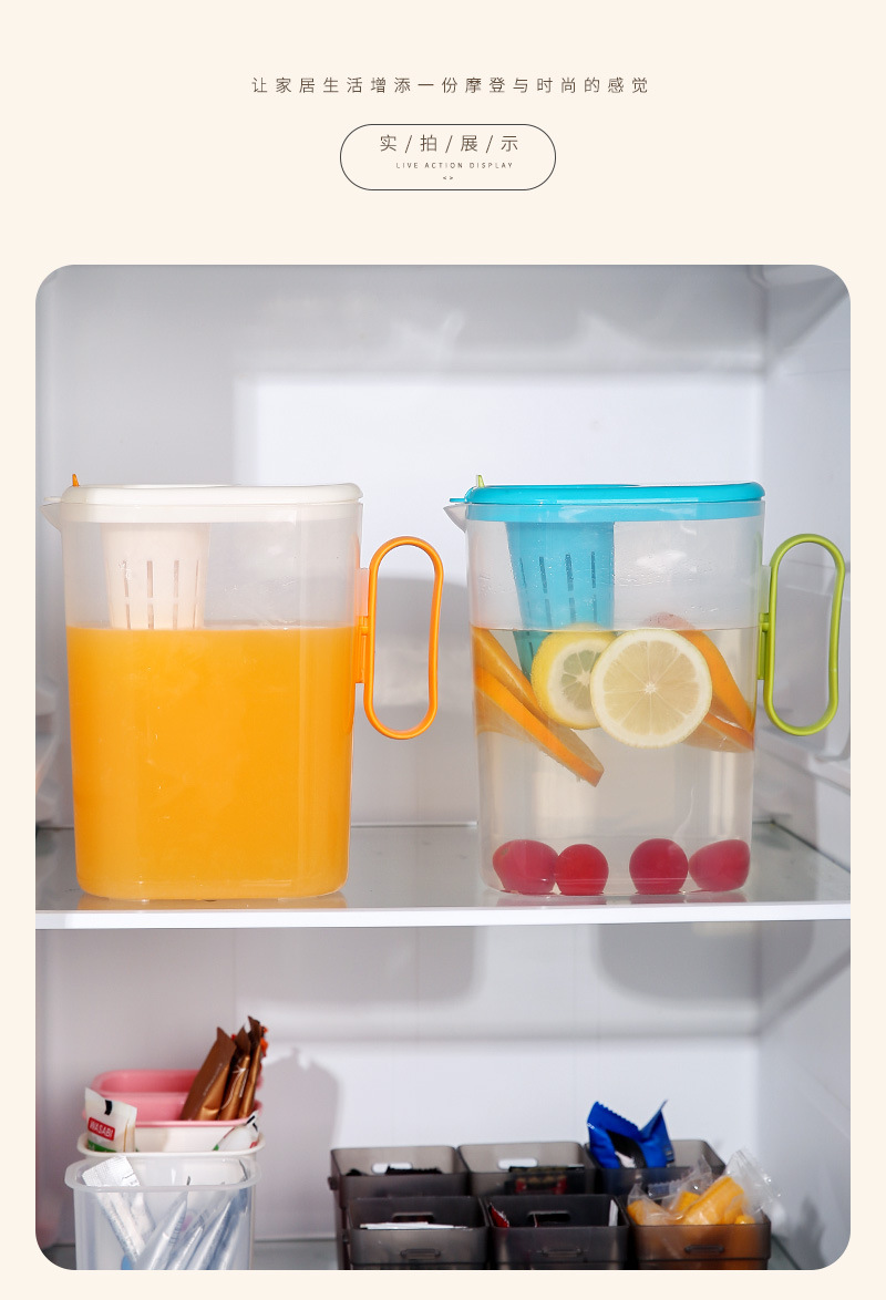 冷水壶家用凉水杯大容量耐高温储水冰箱夏饮料桶塑料冷泡壶凉水壶详情12