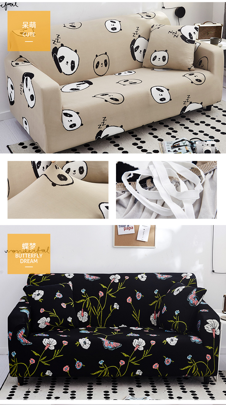 Sofa cover, all-inclusive Manneng cover, fabric all-season elastic sofa cushion, leather sandpaper, single full cover combination, universal type pic 20