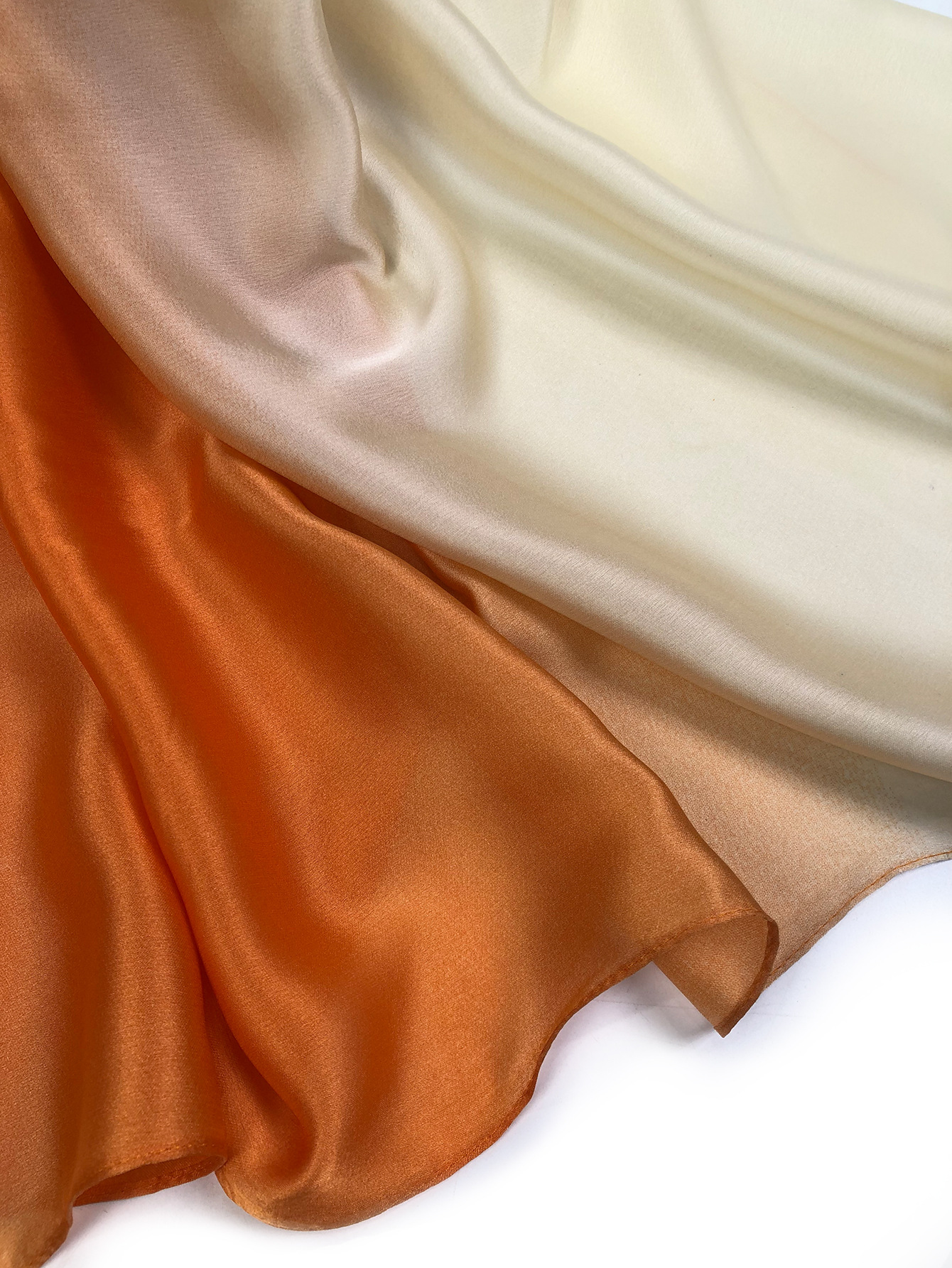 一件代发新款欧美时尚百搭丝绸质感缎面渐变色围巾 工厂批发 跨境专供详情10