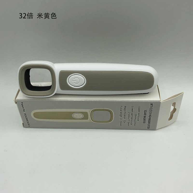 New high-definition reinforced hard-coated 5H grade acrylic double-layer square mirror handheld jewelry appraisal magnifying glass RJS1870 pic 7