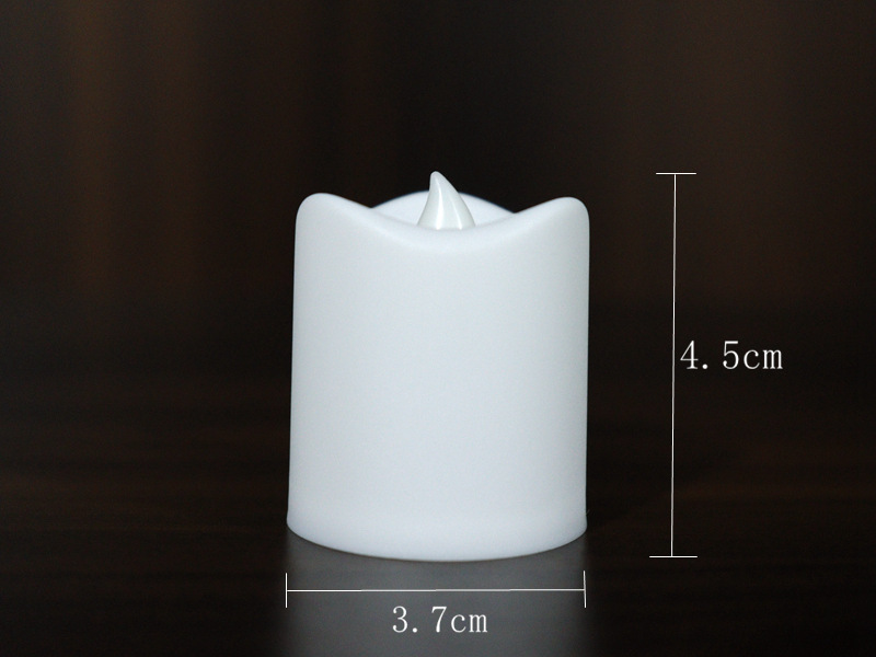 Cross-border led concave wavy mouth electronic candles are selling well on Amazon as Christmas party atmosphere decoration items pic 3