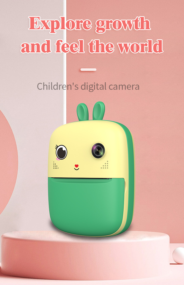 跨境批发儿童拍立得打印相机高清拍照录像源厂代发卡通玩具礼盒详情6