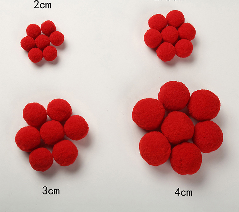 11厂家直供应涤纶高弹毛球 丙纶球 金葱毛球 开司米修圆杨梅毛球详情16